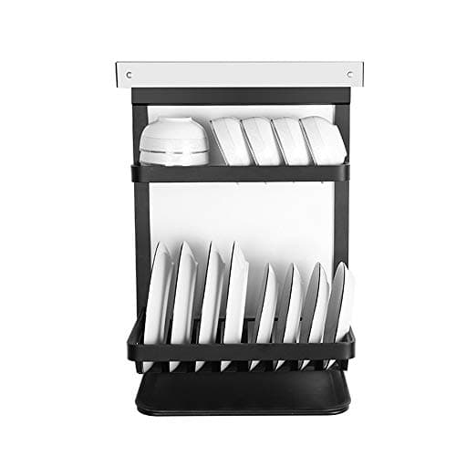 Egouttoir pour vaisselle contemporain en inox mural grande capacité