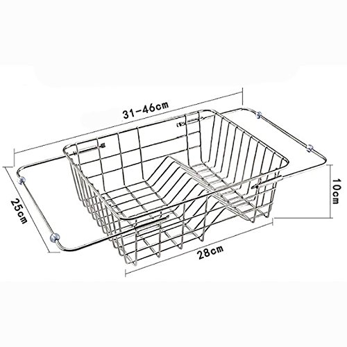 Taille adaptable pour cet égouttoir bac d'évier en inox