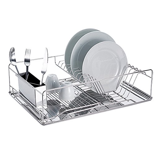Égouttoir vaisselle Inox Linag au design épuré et multifonction. Il s'accorde à tous les types de cuisine.
